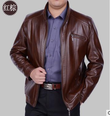 New Leather Jacket Men Coats Motorcycle Genuine leather Coat Men's Brand New high-grade Sheep skin stand collar jackets M-4XL