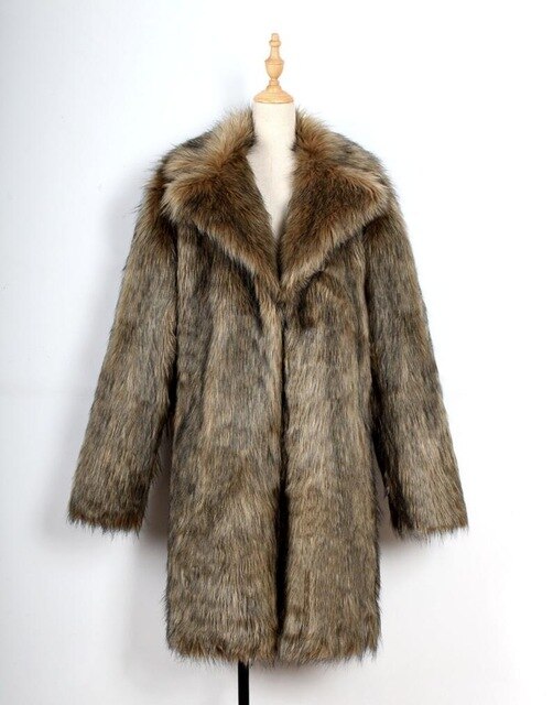 Autumn long faux mink leather jacket mens winter thicken warm fur leather coat men slim jackets jaqueta de couro B28